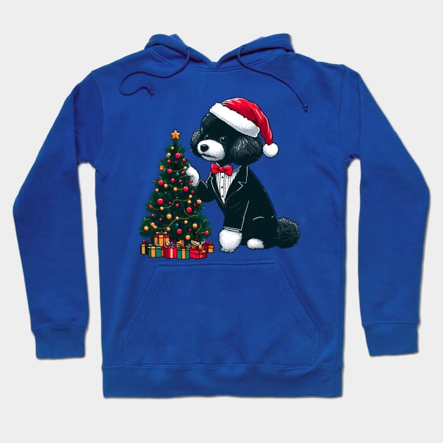 Poodle Dog Christmas Hoodie by Graceful Designs
